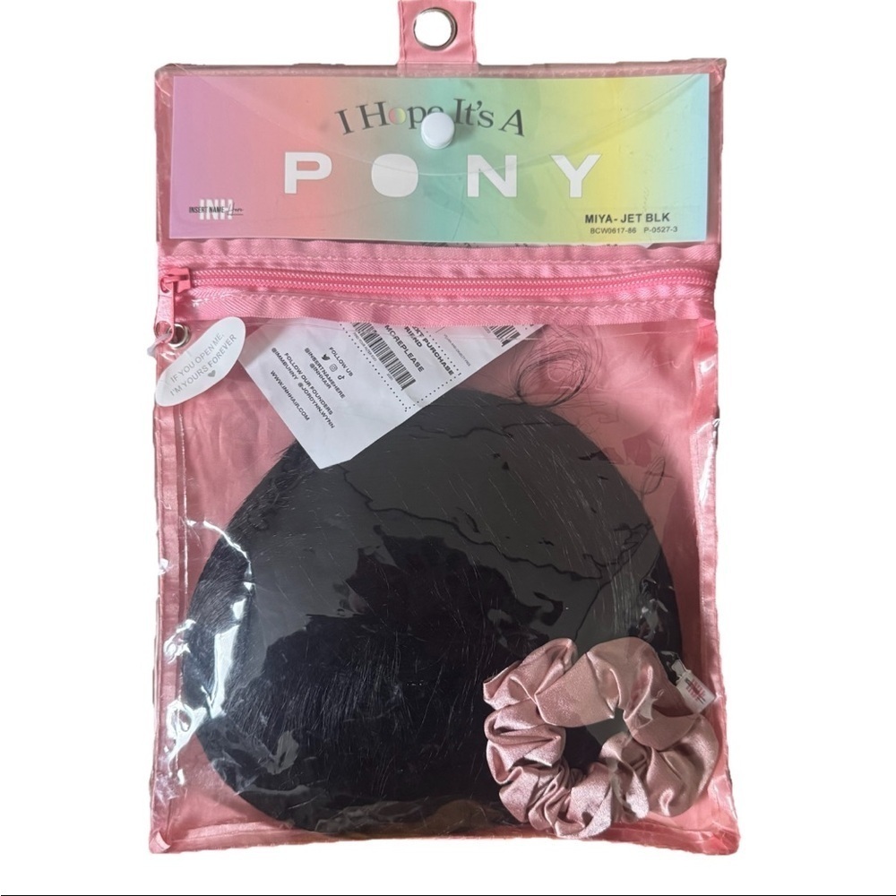Insert Name Here INH I Hope It’s A Pony Miya Jet Black Brand New Sealed 26”